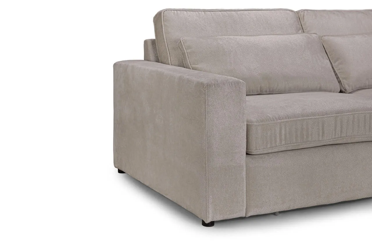Kylie Modular Sofa - Mocha Left Hand Arm Piece - 110 CM