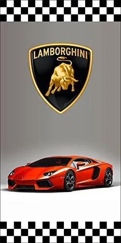 Lamborghini Auto Dealer Vertical Avenue Pole Banner Signs