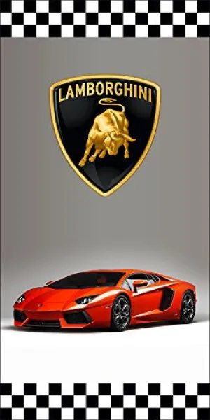 Lamborghini Auto Dealer Vertical Avenue Pole Banner Signs