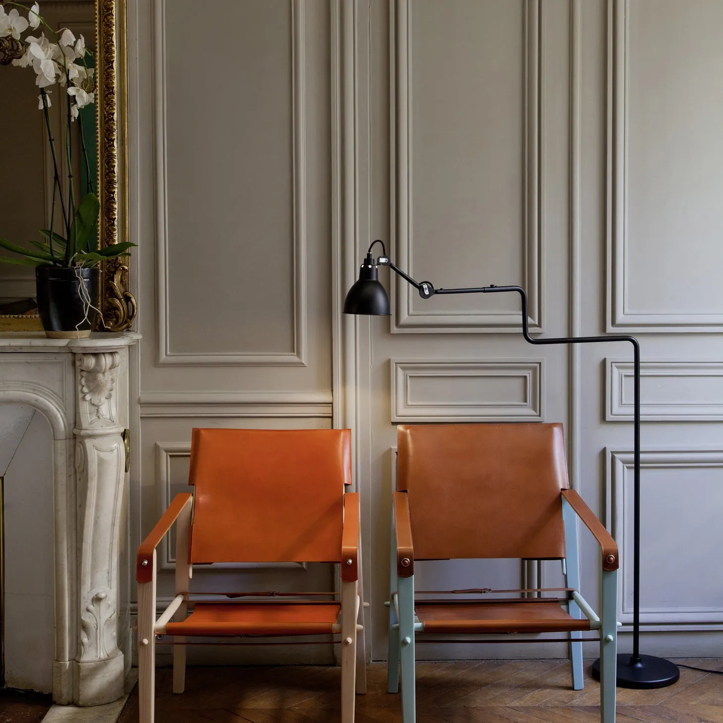 Lampe Gras N°411 Floor Lamp