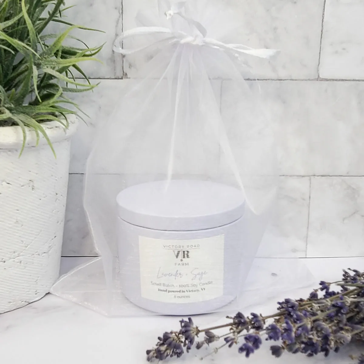 Lavender   Sage Soy Wax Candle