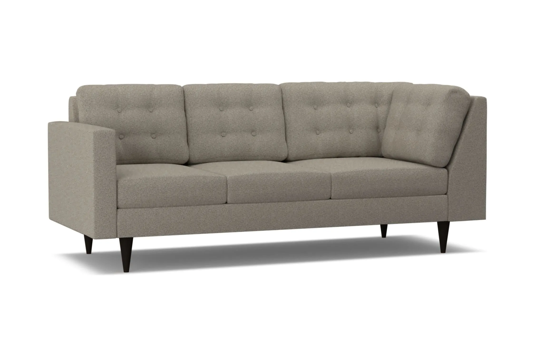 Logan Left Arm Corner Sofa :: Leg Finish: Espresso / Configuration: LAF - Chaise on the Left