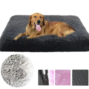 Long Plush Pet Mattress with Removable Washable Cover
