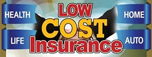 Low Cost Insurance Vinyl Banner Sign