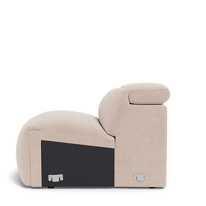 Madison 1.5 Seater Armless Chair with Adjustable Headrest in Fabric