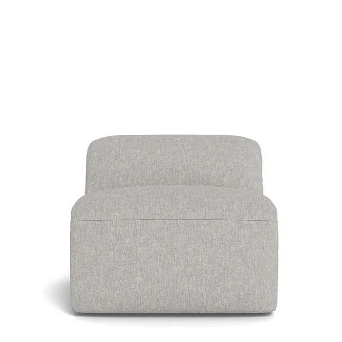 Madison 1.5 Seater Armless Chair with Adjustable Headrest in Fabric