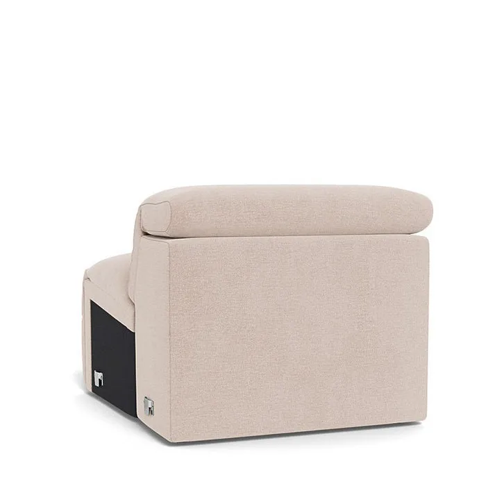 Madison 1.5 Seater Armless Chair with Adjustable Headrest in Fabric