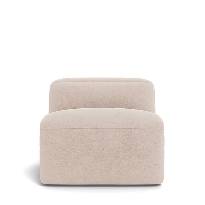 Madison 1.5 Seater Armless Chair with Adjustable Headrest in Fabric