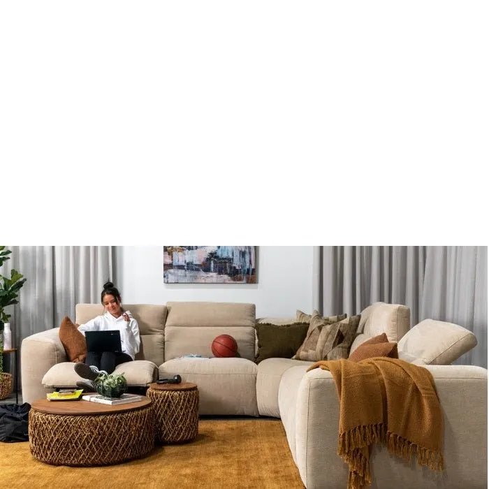 Madison 1.5 Seater Power Motion LHF or RHF with Power Headrest in Fabric