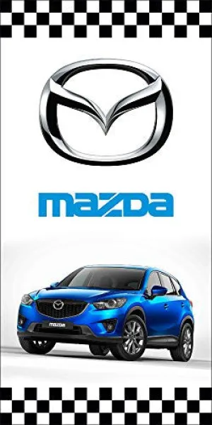 Mazda Auto Dealer Vertical Avenue Pole Banner Signs