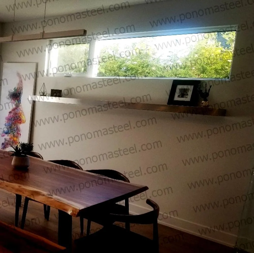 Metal shelves 33"- 37" (cm. 83.8 - 94) made-to-order Ponoma®