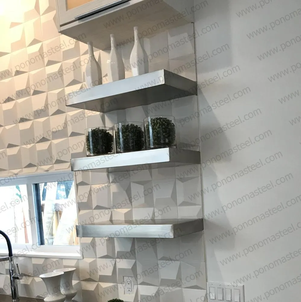 Metal shelves 33"- 37" (cm. 83.8 - 94) made-to-order Ponoma®