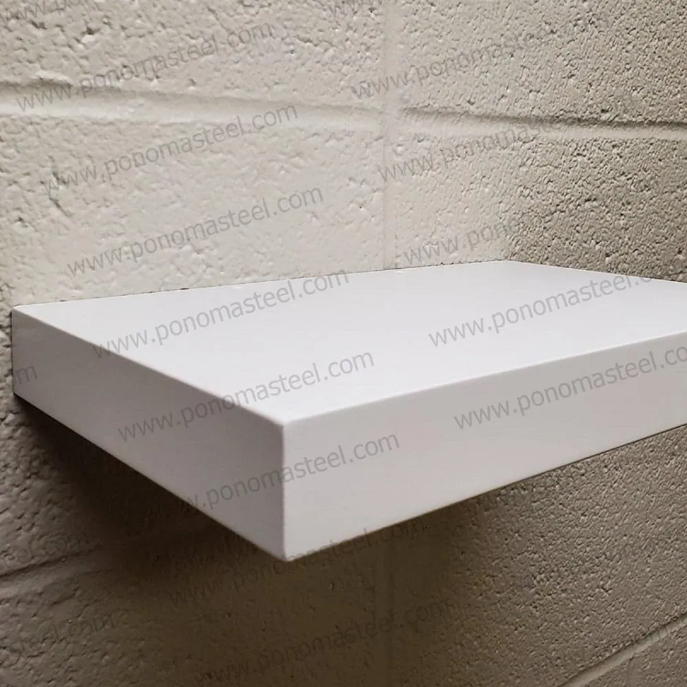 Metal shelves 53"- 62" (cm. 135 - 157,5) made-to-order floating shelves Ponoma®