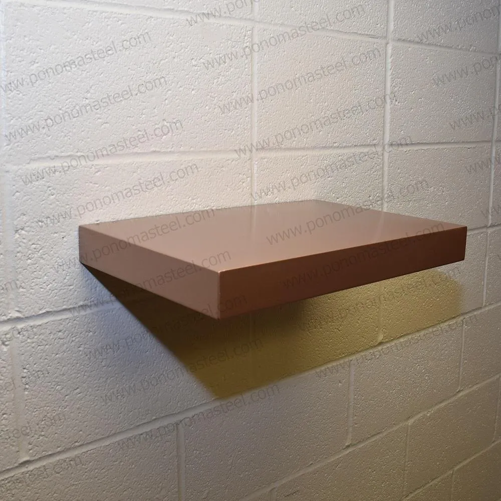 Metal shelves 53"- 62" (cm. 135 - 157,5) made-to-order floating shelves Ponoma®