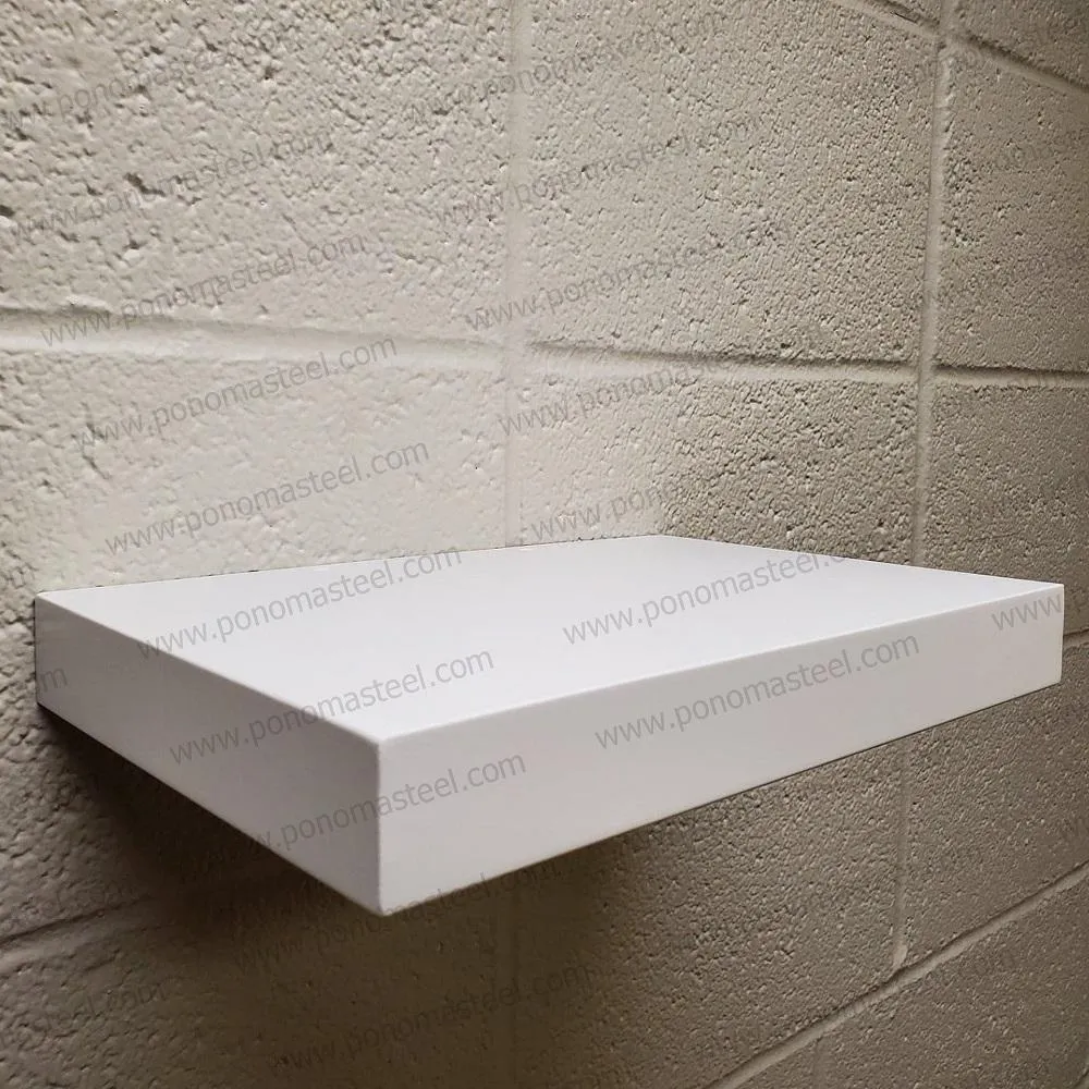 Metal shelves 53"- 62" (cm. 135 - 157,5) made-to-order floating shelves Ponoma®
