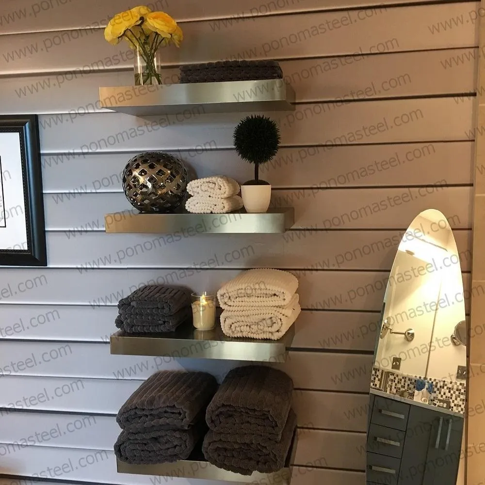 Metal shelves 53"- 62" (cm. 135 - 157,5) made-to-order floating shelves Ponoma®