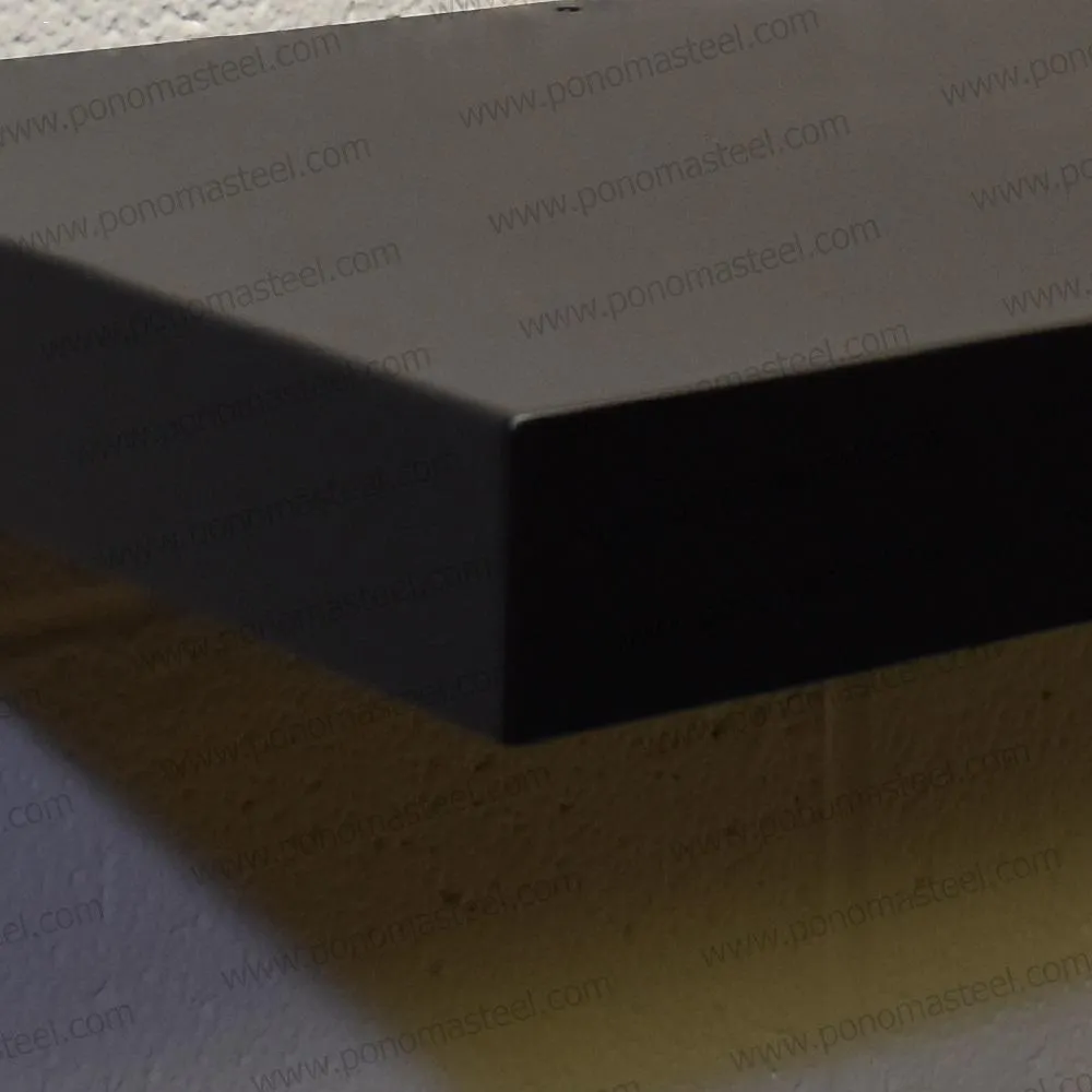 Metal shelves 53"- 62" (cm. 135 - 157,5) made-to-order floating shelves Ponoma®
