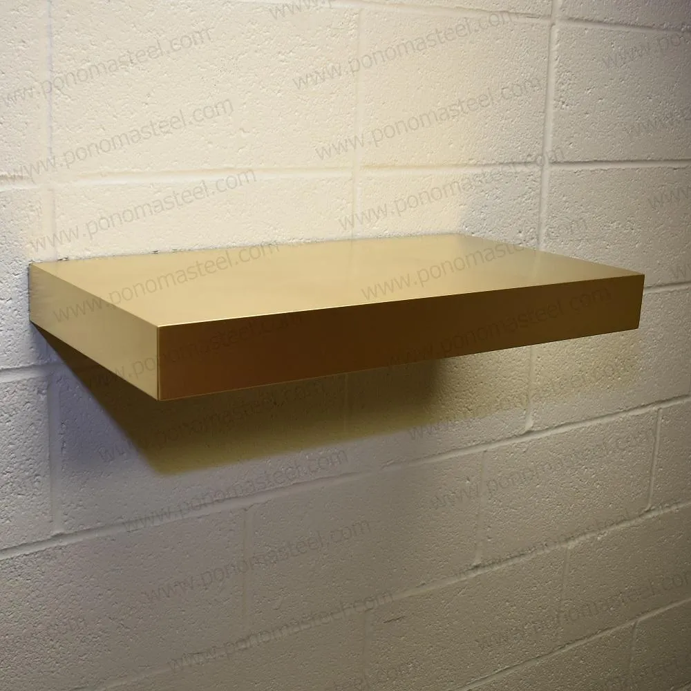 Metal shelves 53"- 62" (cm. 135 - 157,5) made-to-order floating shelves Ponoma®