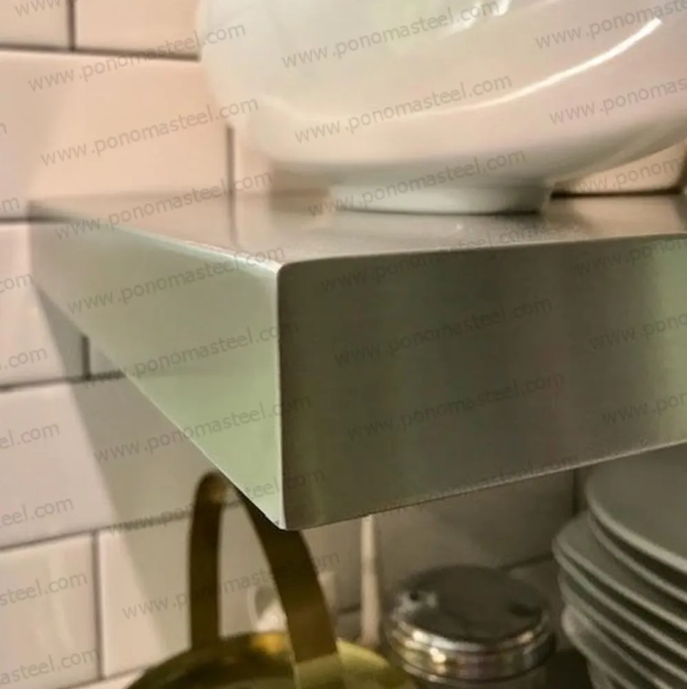 Metal shelves 53"- 62" (cm. 135 - 157,5) made-to-order floating shelves Ponoma®
