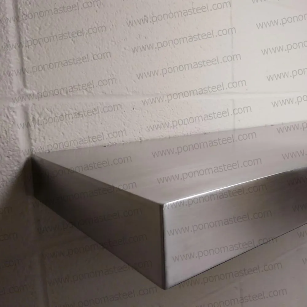 Metal shelves 53"- 62" (cm. 135 - 157,5) made-to-order floating shelves Ponoma®