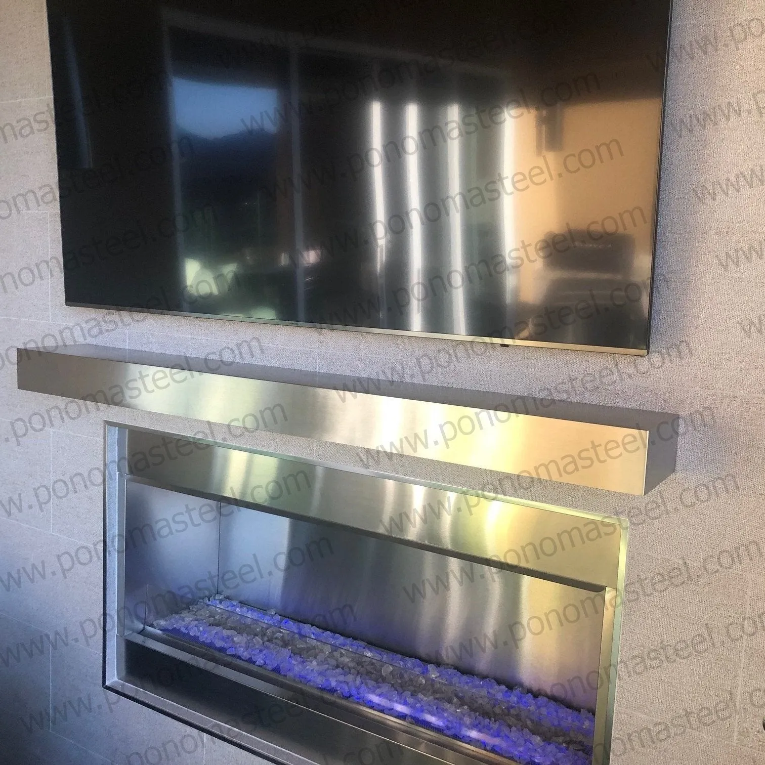 Metal shelves 53"- 62" (cm. 135 - 157,5) made-to-order floating shelves Ponoma®