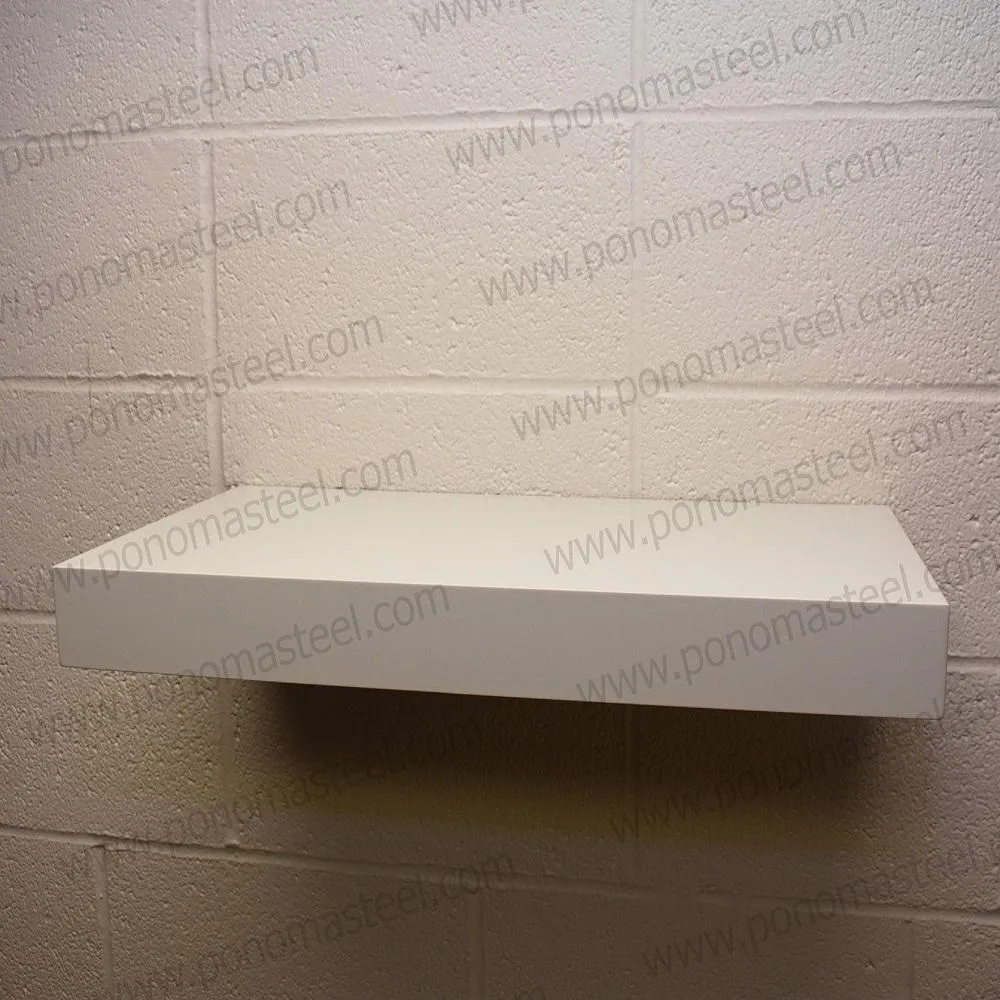 Metal shelves 77"- 82" (cm. 185.4- 208.3) made-to-order floating shelves Ponoma®