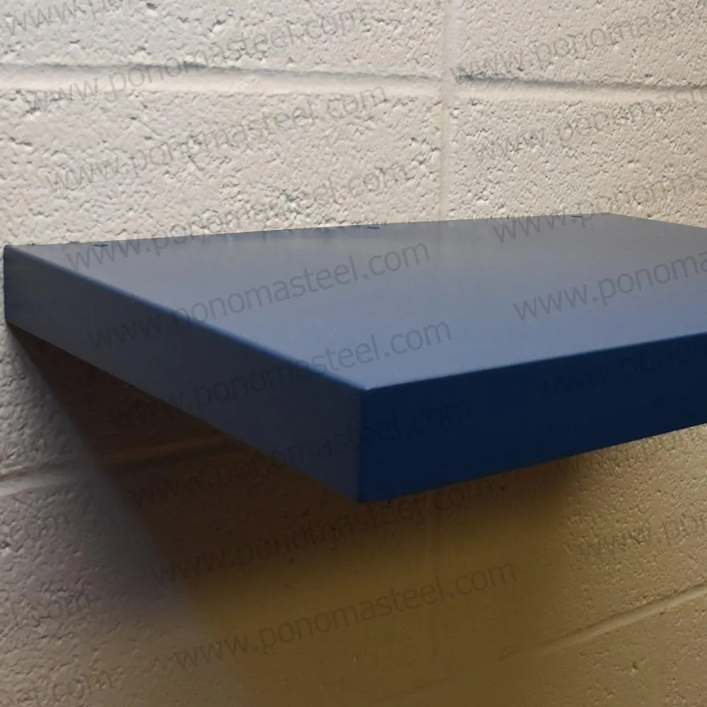 Metal shelves 77"- 82" (cm. 185.4- 208.3) made-to-order floating shelves Ponoma®