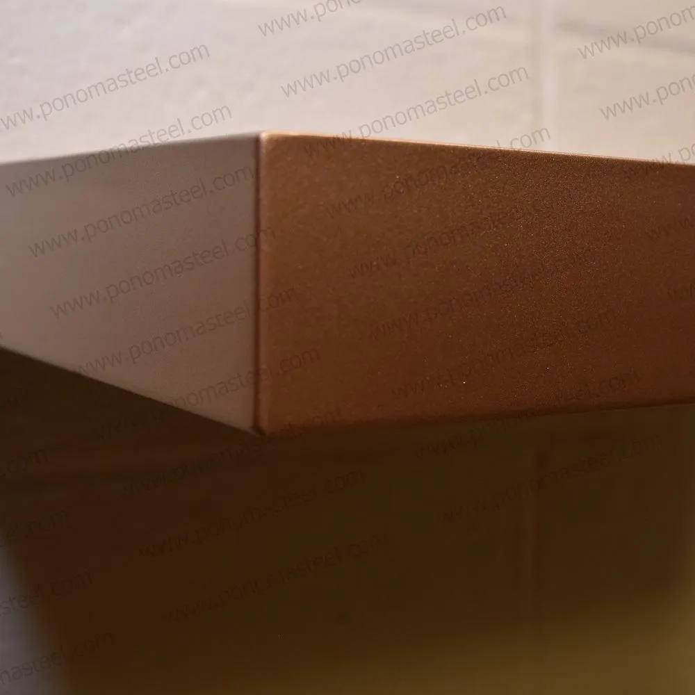 Metal shelves 83"- 87" (cm. 210.8- 221) made-to-order floating shelves Ponoma®