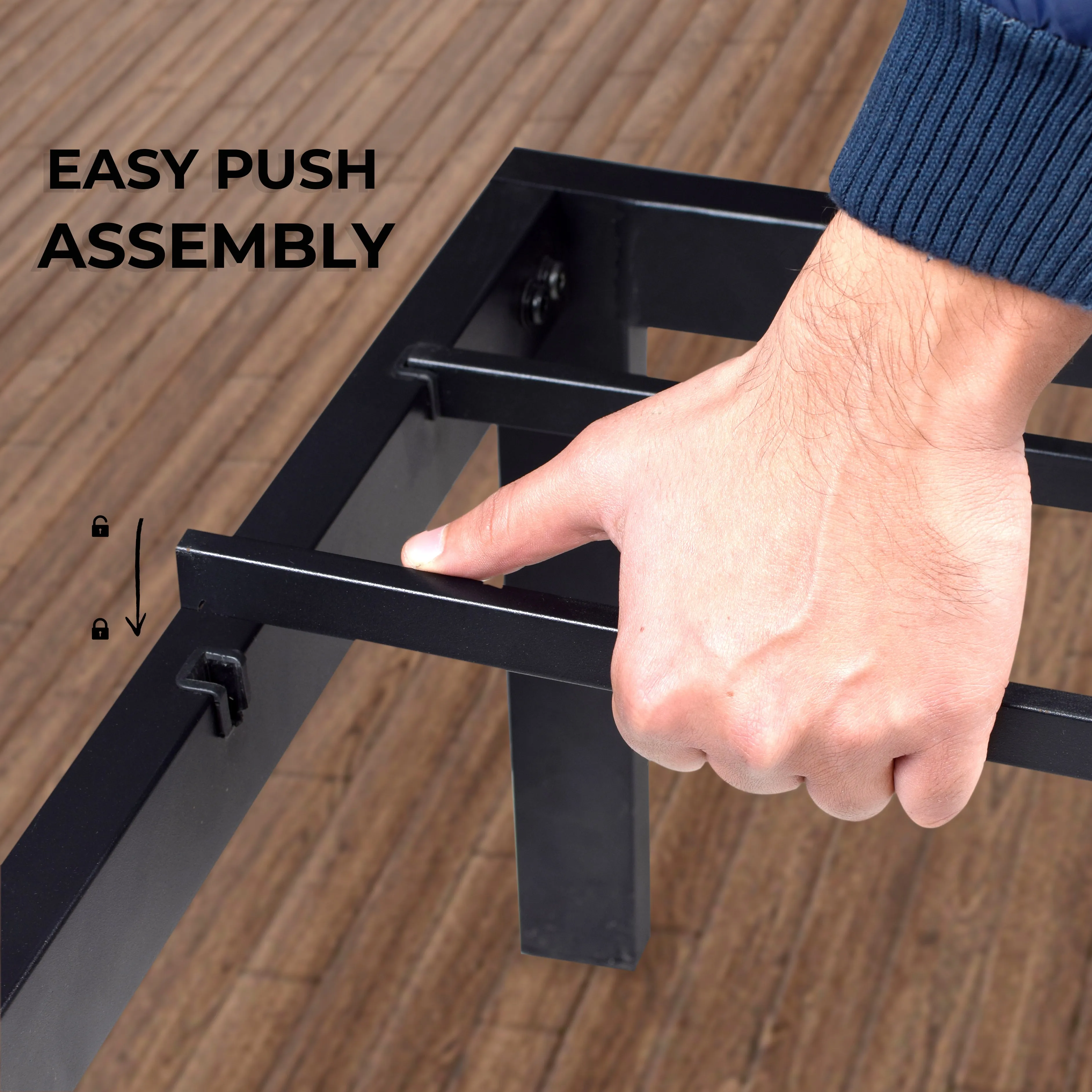 Minimalist Bed Frame - Black