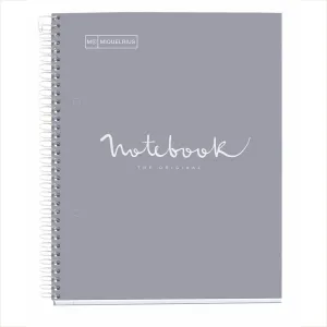 Miquelrius Notebook 1 Subject A4 100 Sheets Cube Grey