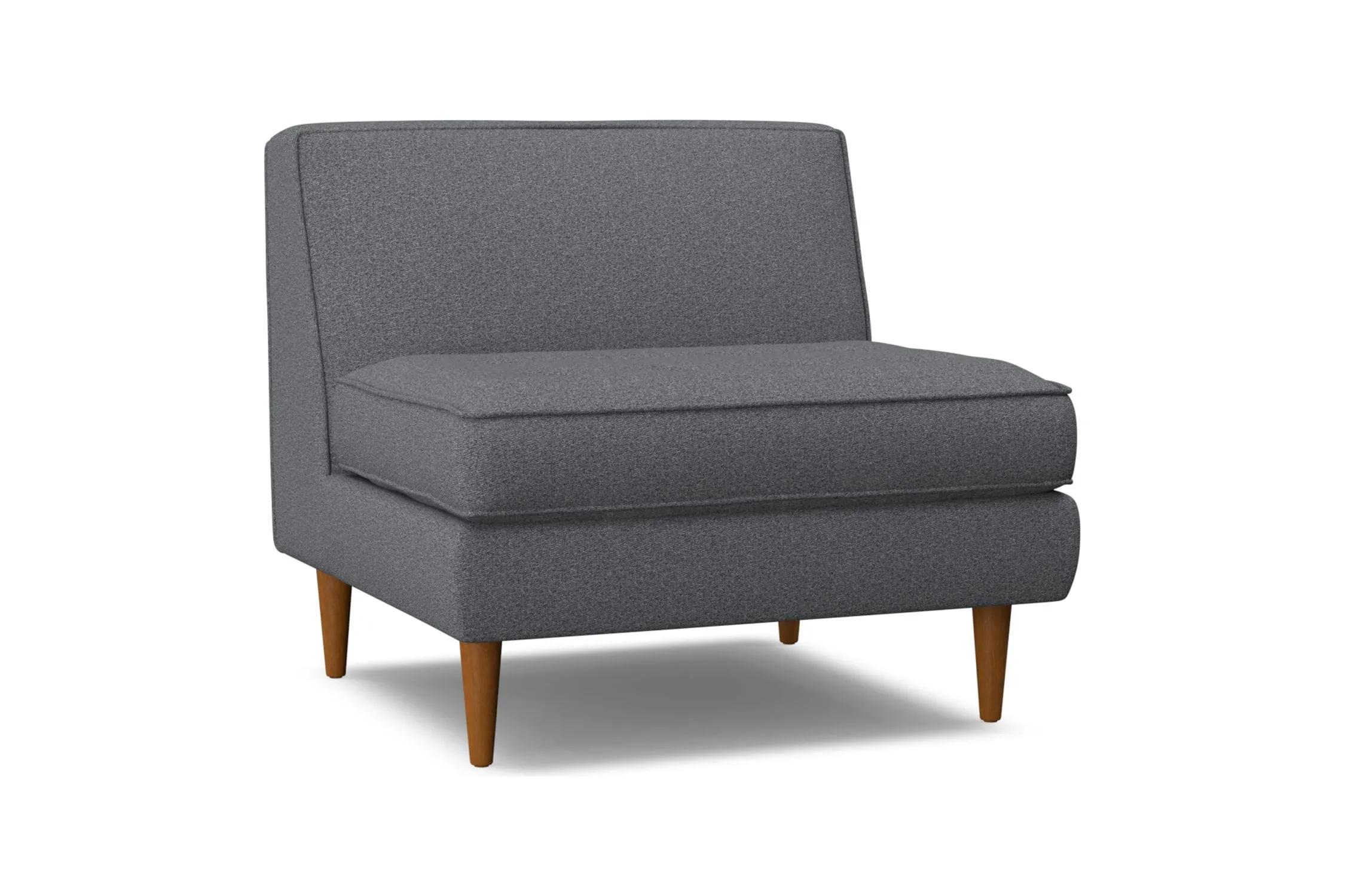 Monroe Armless Chair :: Leg Finish: Pecan