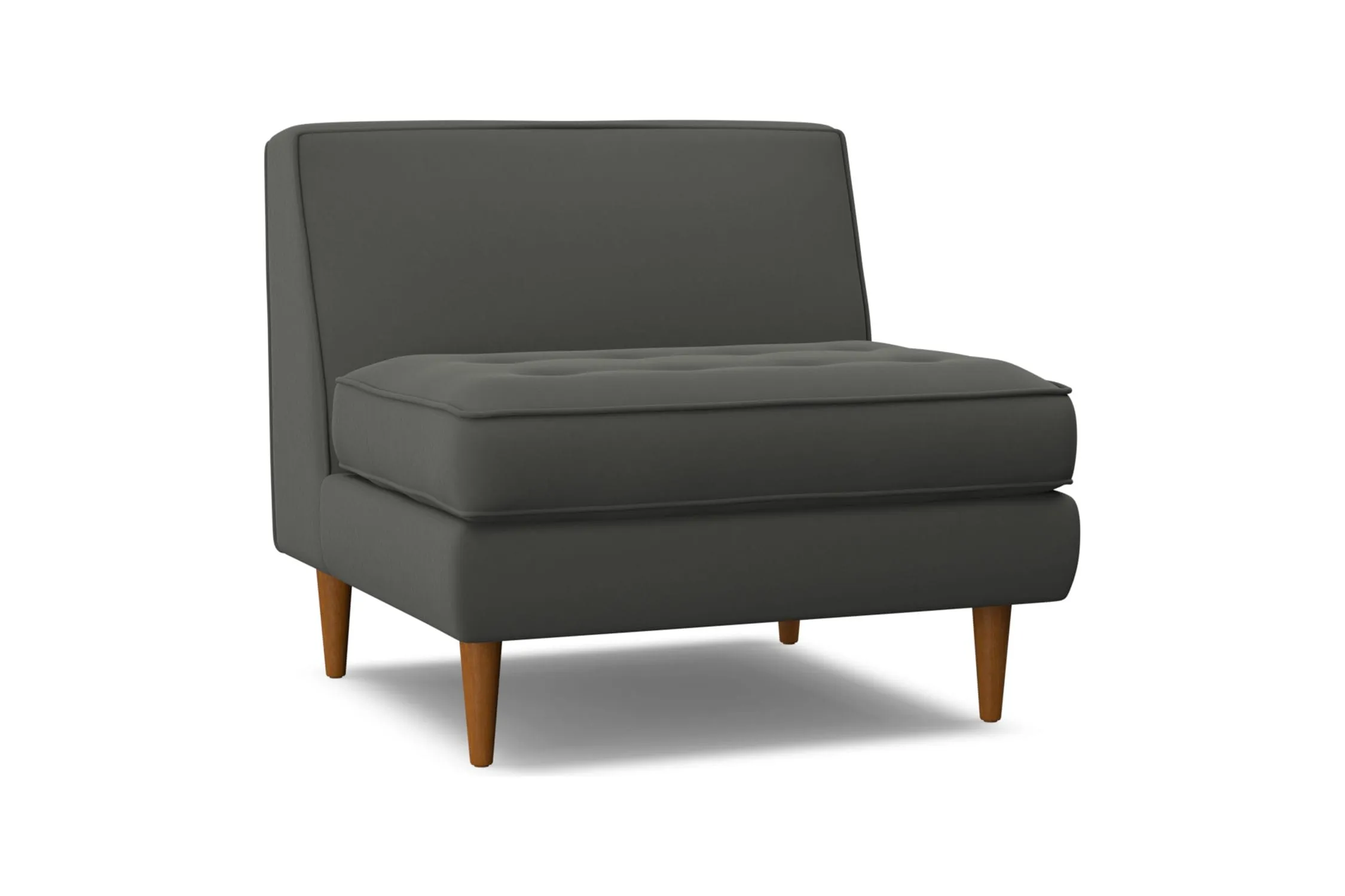 Monroe Armless Chair :: Leg Finish: Pecan