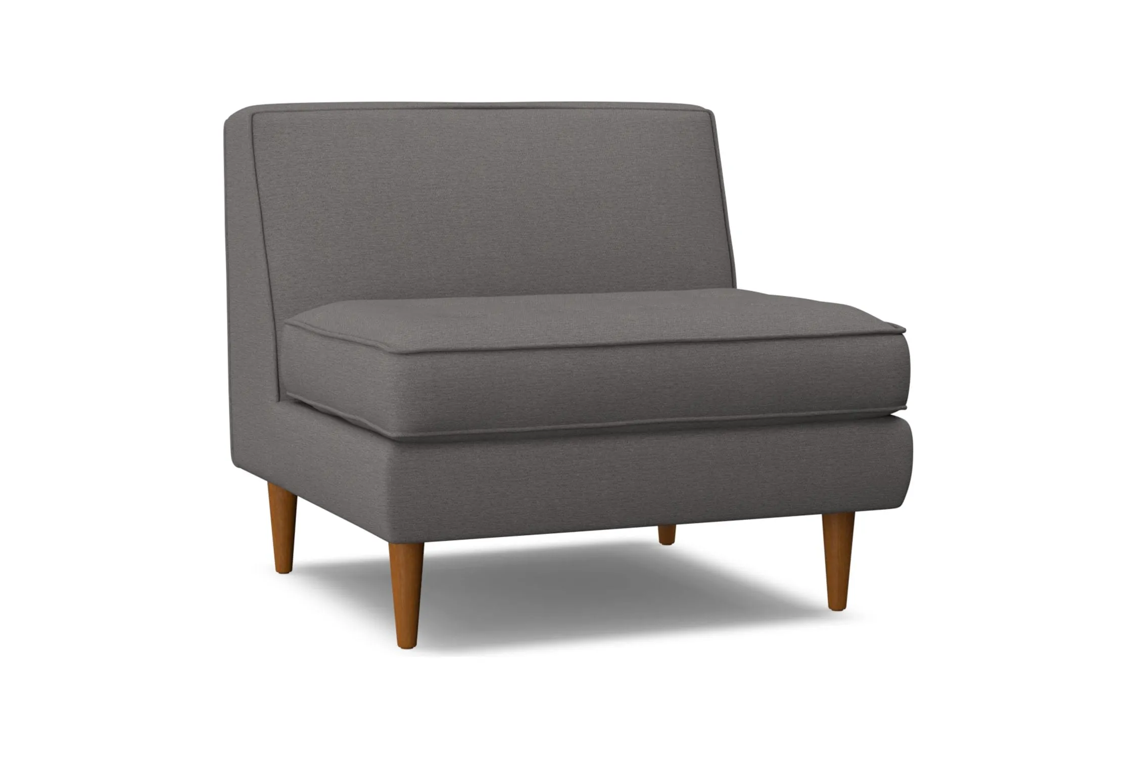 Monroe Armless Chair :: Leg Finish: Pecan