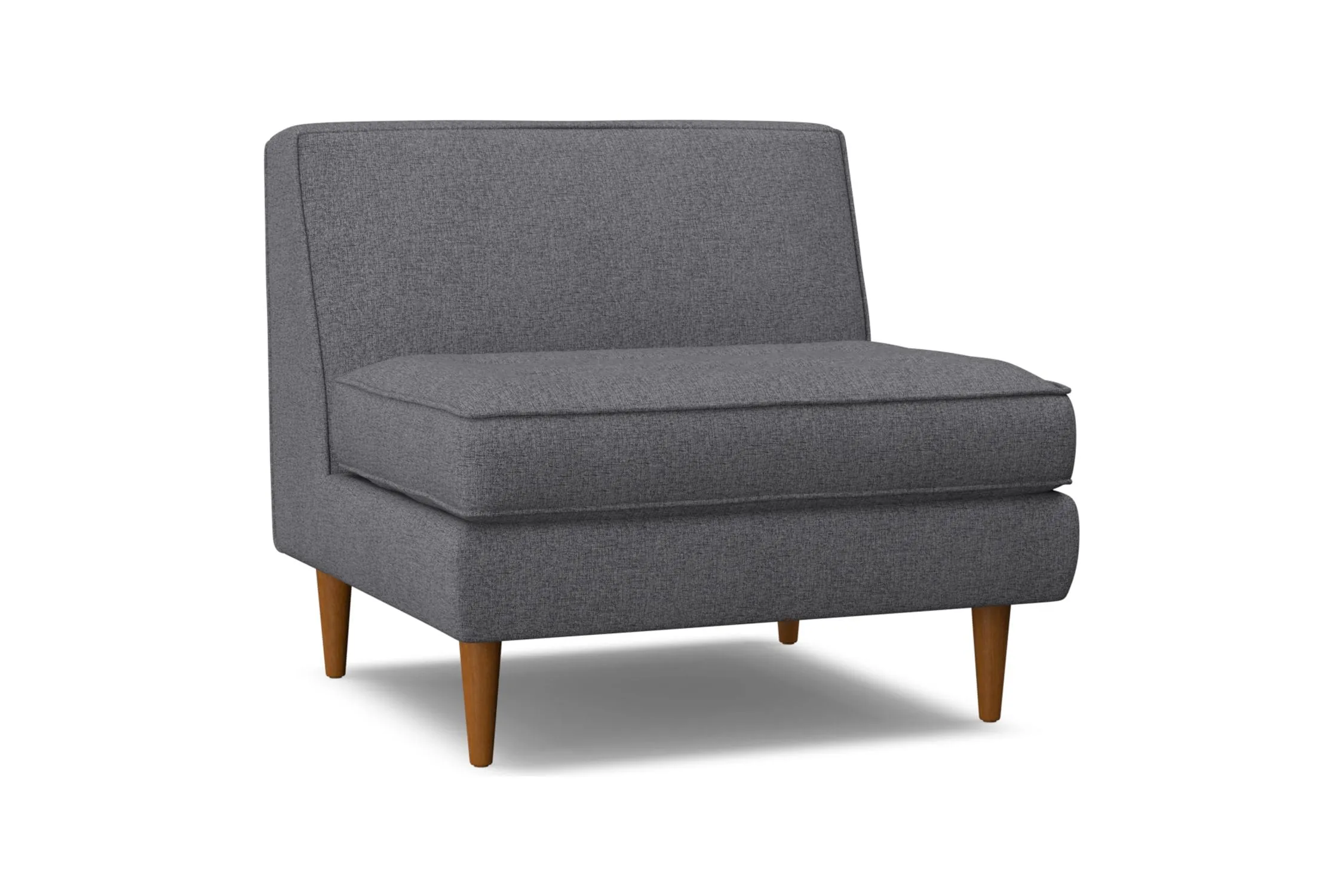 Monroe Armless Chair :: Leg Finish: Pecan