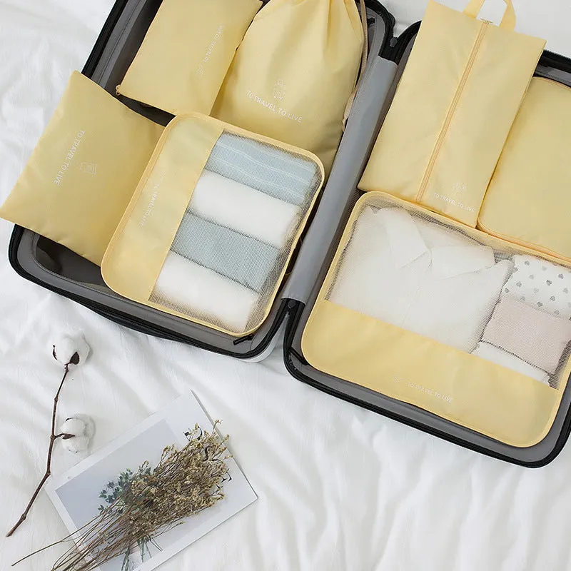 Multi-functional Cationic 7-Piece Clothing Travel Bag