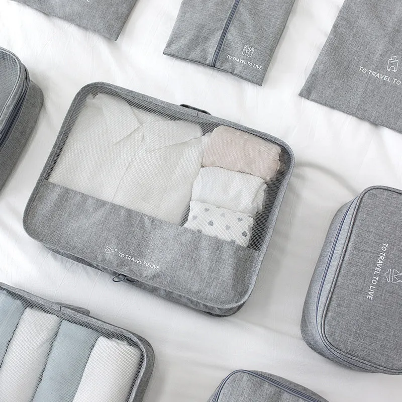 Multi-functional Cationic 7-Piece Clothing Travel Bag