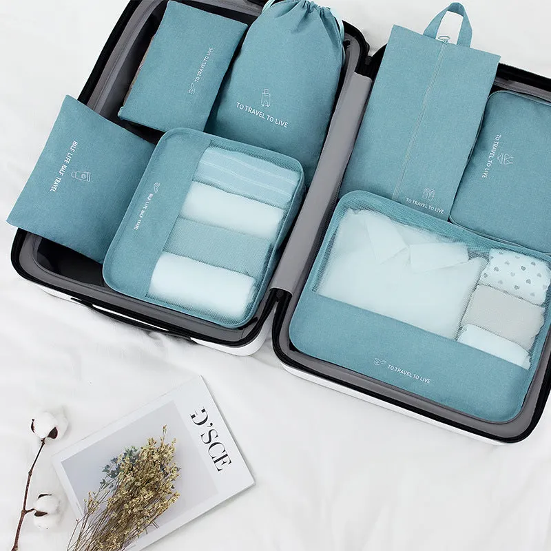 Multi-functional Cationic 7-Piece Clothing Travel Bag