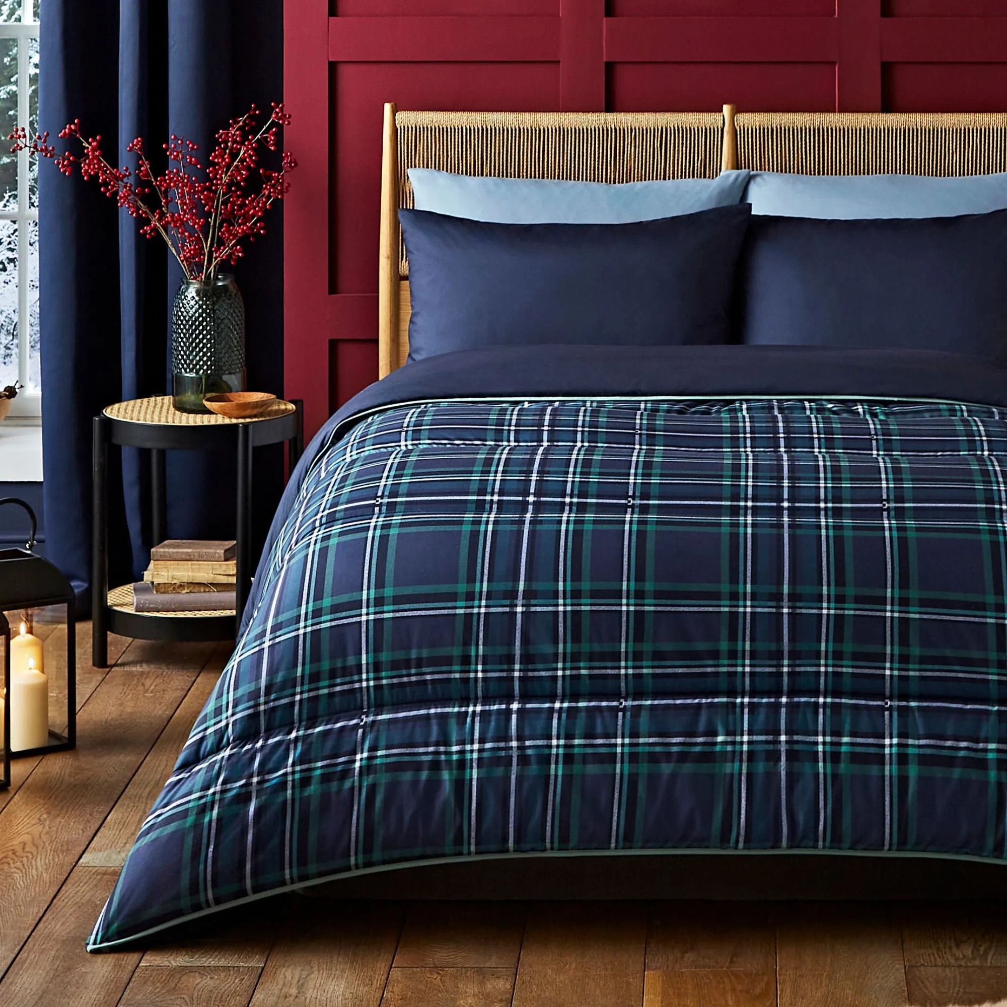 Night Lark® Classic Tartan Coverless Duvet Set