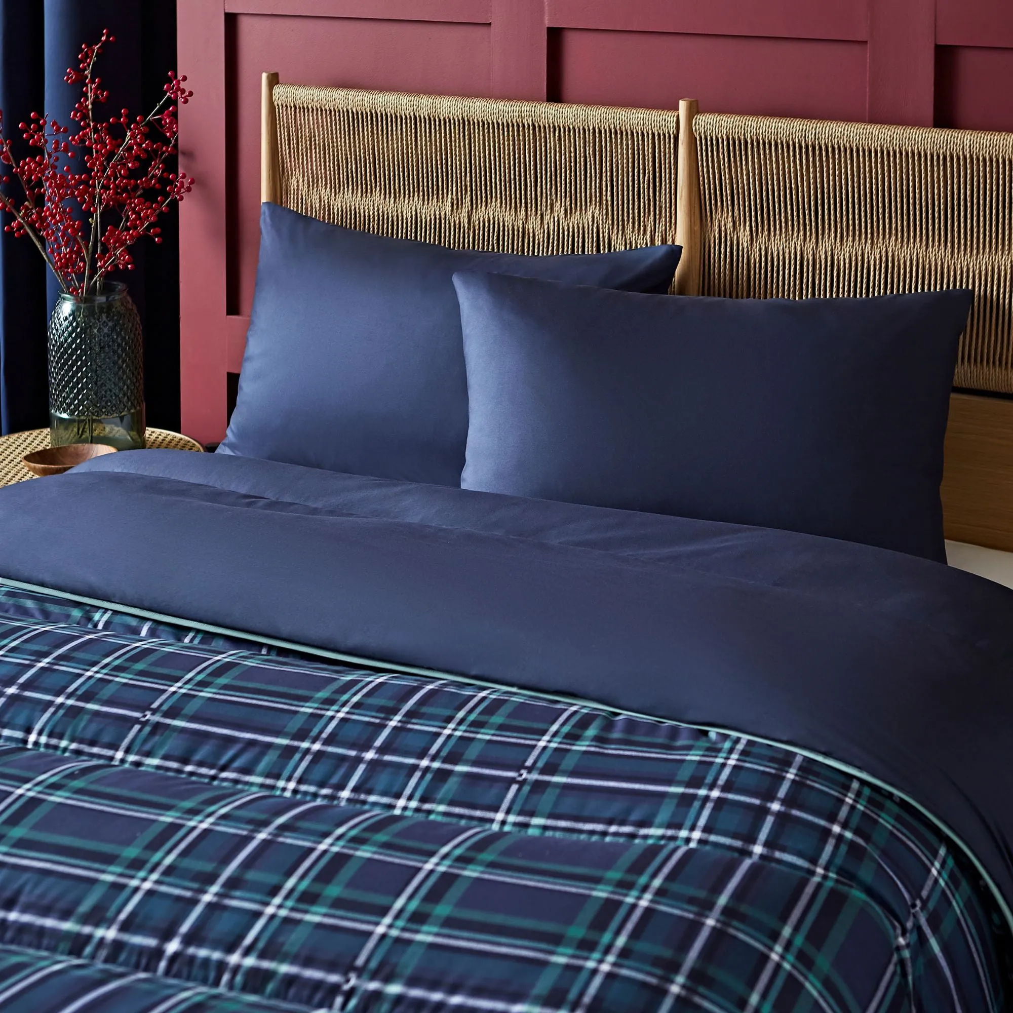 Night Lark® Classic Tartan Coverless Duvet Set