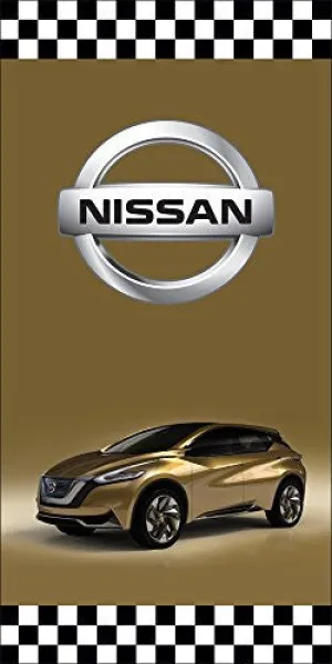 Nissan Auto Dealer Vertical Avenue Pole Banner Signs