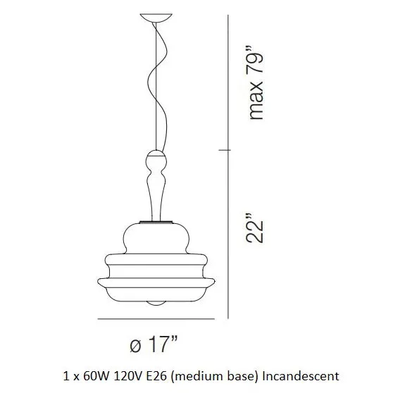 Novecento Pendant Light