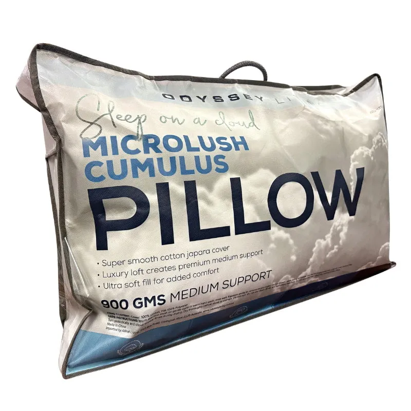 Odyssey Living Microlush Cumulus Medium Pillow