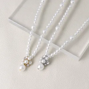Ornate Cluster Pearl Necklace