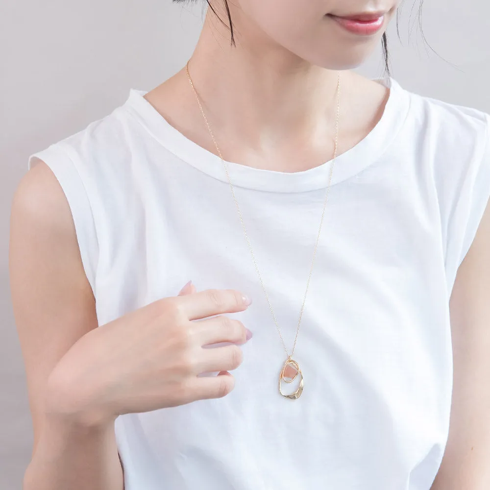 Oval Mixed Pendant Necklace