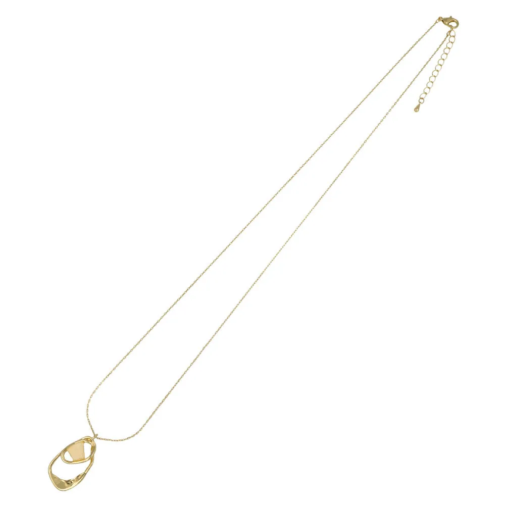 Oval Mixed Pendant Necklace