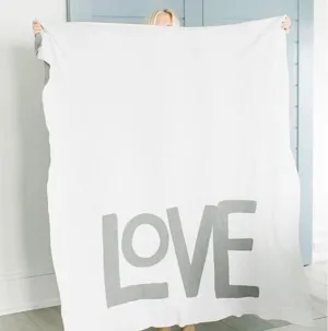Oversized LOVE Throw Blanket