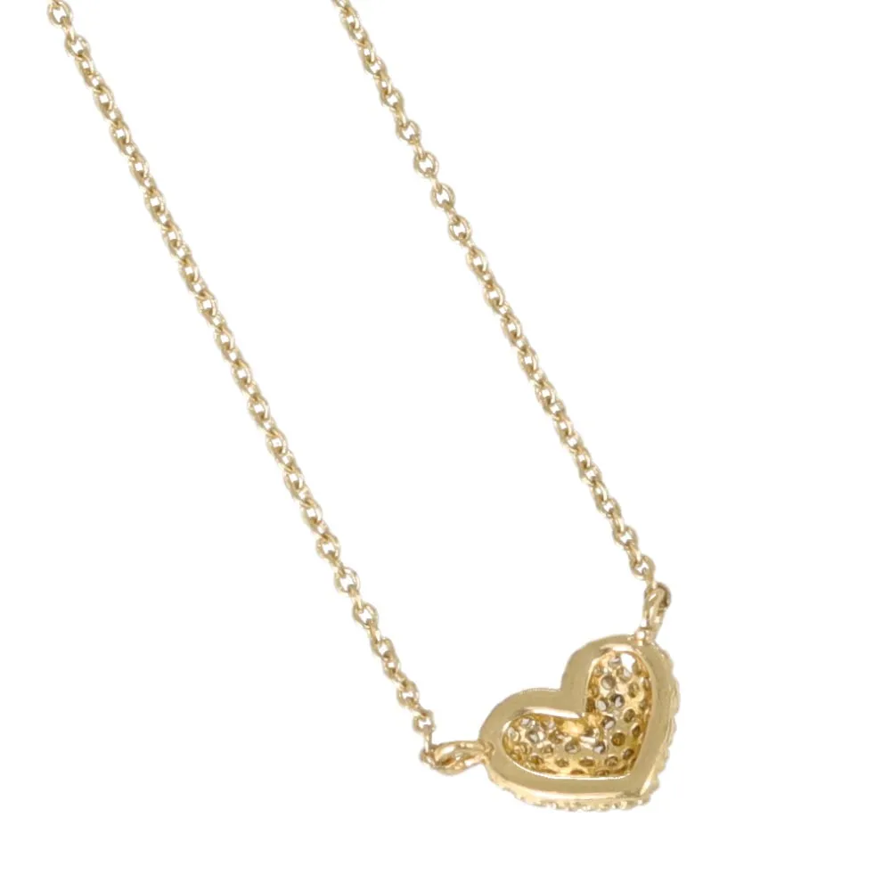 Pave Heart Pendant Necklace