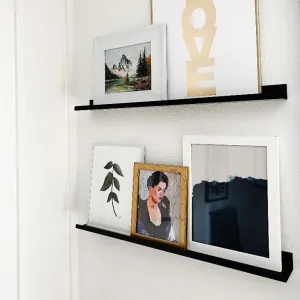 Picture Ledge Shelf - Black and White