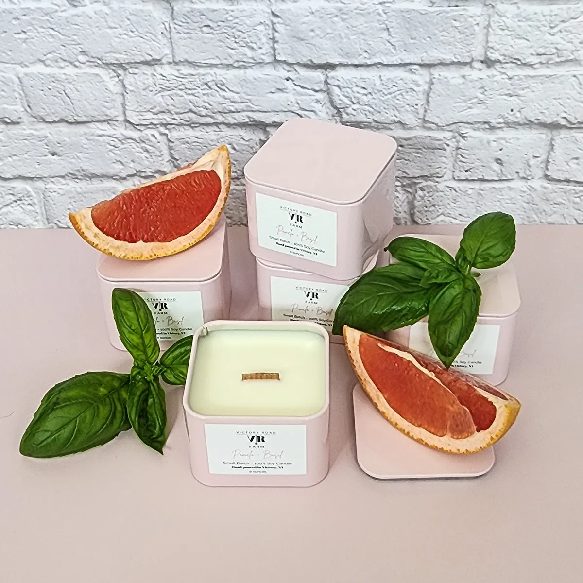 Pomelo   Basil Soy Wax Candle