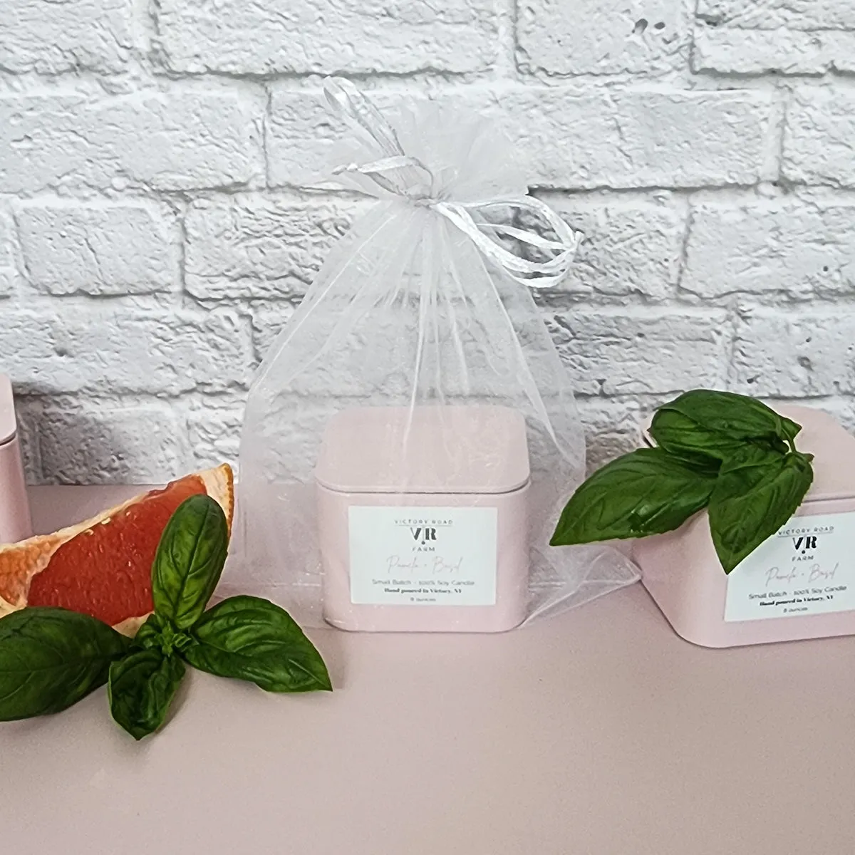 Pomelo   Basil Soy Wax Candle